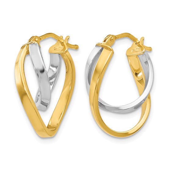 Leslie's Gold Twist Hoop Earrings
