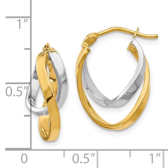 Leslie's Gold Twist Hoop Earrings