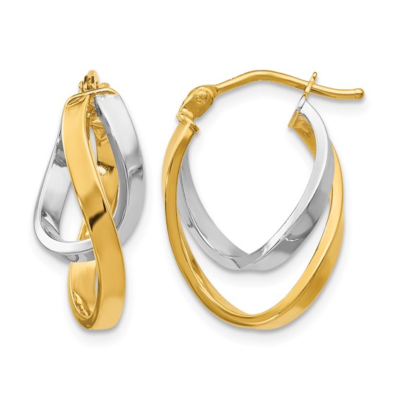 Leslie's Gold Twist Hoop Earrings