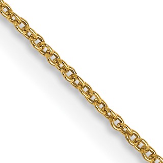 Leslie's 14K .8mm Round Cable Chain