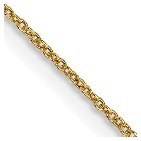 Leslie's 14K .8mm Round Cable Chain