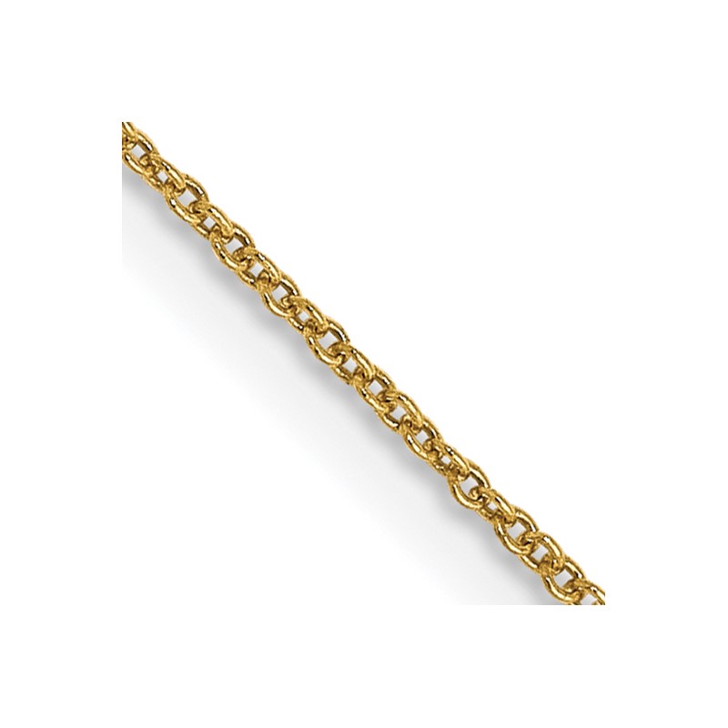 14K .8mm Round Cable Chain