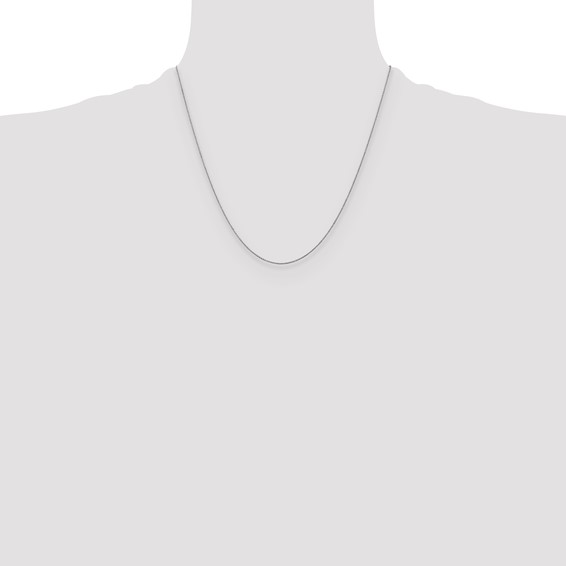 Leslie's 14K White Gold .8mm Round Cable Chain