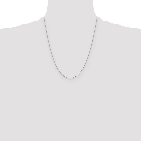 Leslie's 14K White Gold .8mm Round Cable Chain