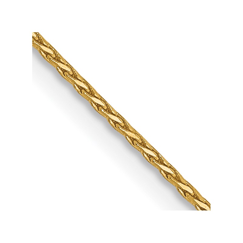 14K .8mm D/C Wheat Chain