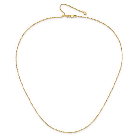 Leslie's 14K Diamond-Cut Rose Adjustable Chain