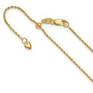 Leslie's 14K Diamond-Cut Rose Adjustable Chain