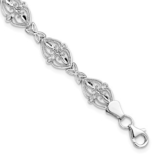 Leslie's 14K White Gold Bracelet