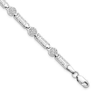 Leslie's 14K White Gold D/C Bracelet