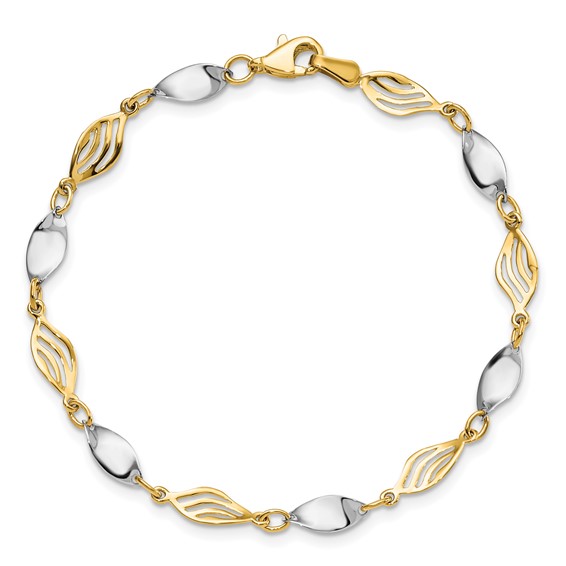 Leslie's 14K Two-tone Bracelet