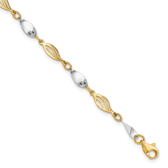 Leslie's 14K Two-tone Bracelet