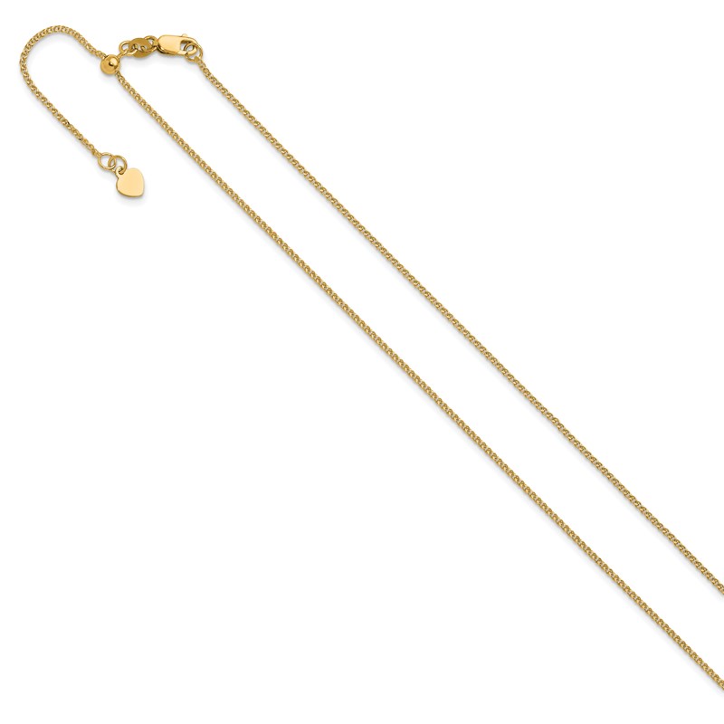 14K Adjustable 1.2 mm D/C Double Curb Chain
