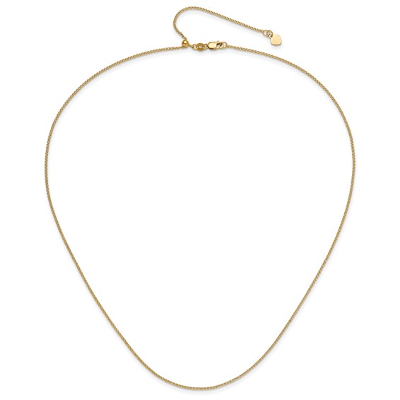Leslie's 14K Diamond-Cut Double Curb Adjustable Chain