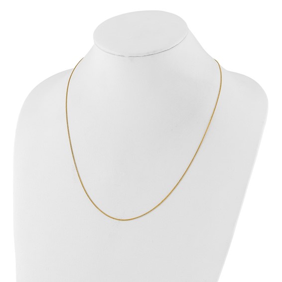 Leslie's 14K Diamond-Cut Double Curb Adjustable Chain