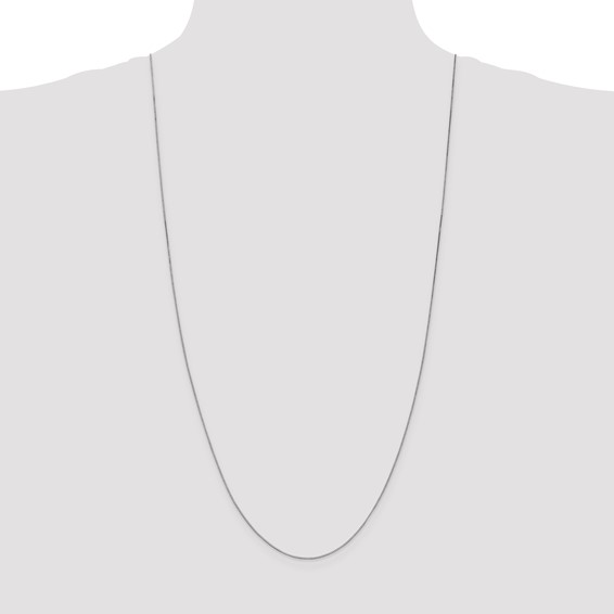 Leslie's 14K White Gold .7mm Box with Lobster Clasp Chain