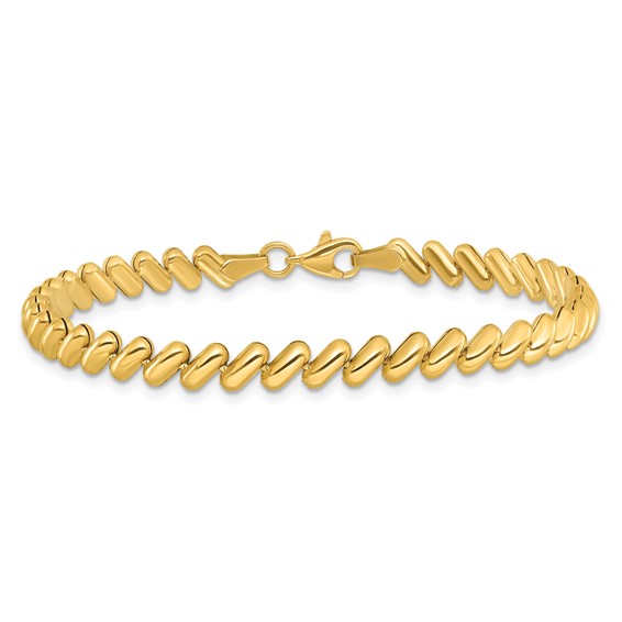 Leslie's 14K Polished Bracelet