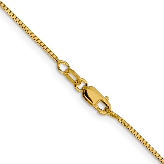 Leslie's 14K 1mm Sparkle Octagonal Box Chain