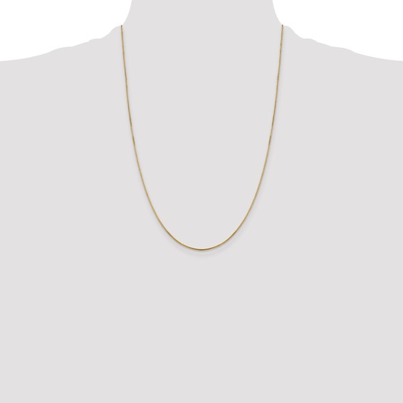 Leslie's 14K 1mm Sparkle Octagonal Box Chain