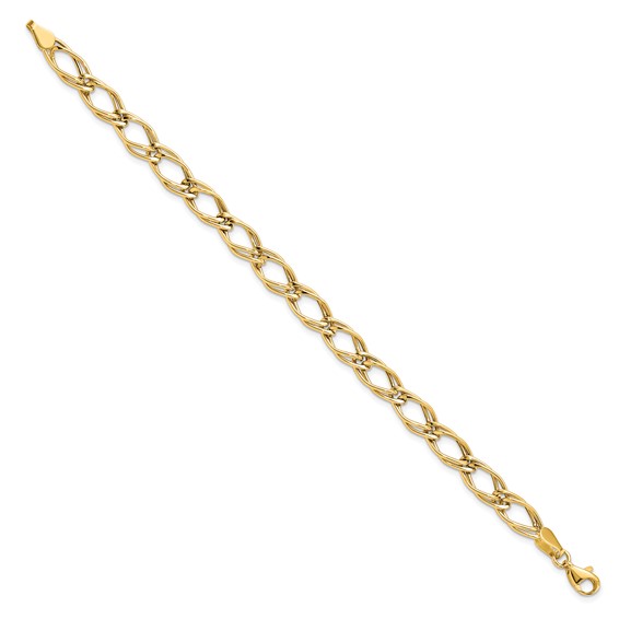 Leslie's 14K Yellow Gold Fancy Link Bracelet