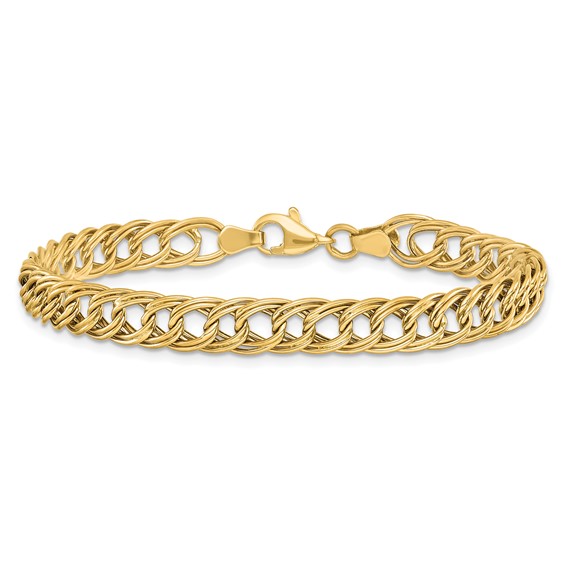 Leslie's 14K Yellow Gold Fancy Link Bracelet