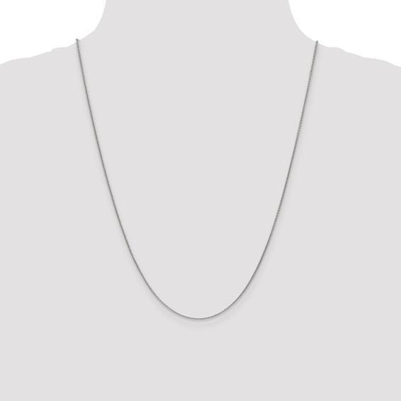 Leslie's 14K White Gold 1.1mm Round Cable Chain
