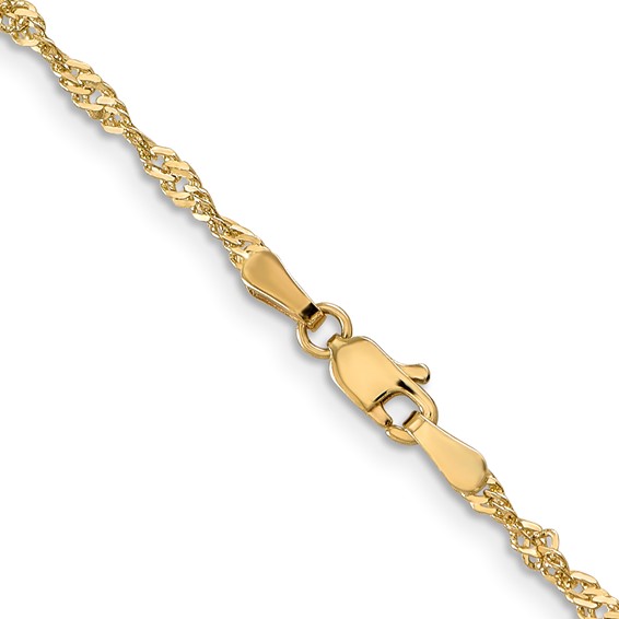 Leslie's 14K 1.9mm Singapore Chain