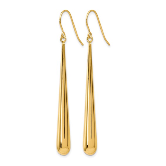 Leslie's Gold Polished Dangle Earrings