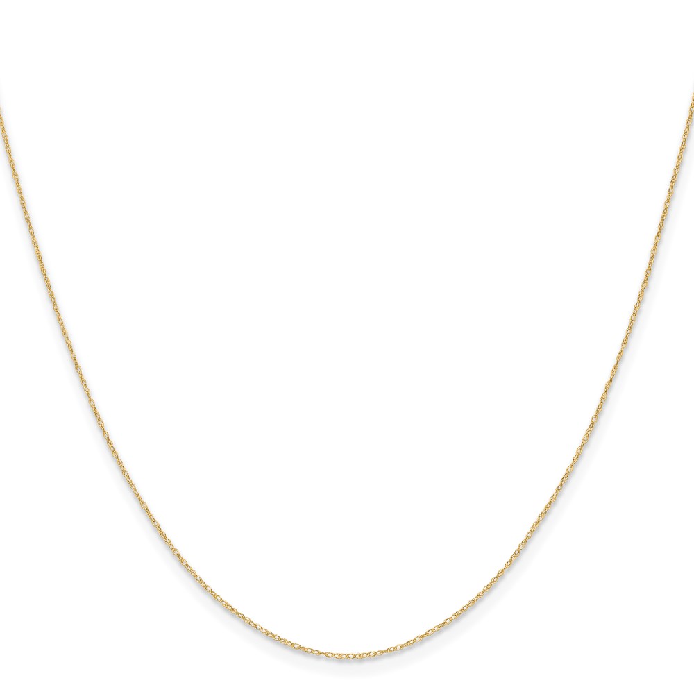 14k .4 mm Carded Cable Rope Chain (4RY-18)