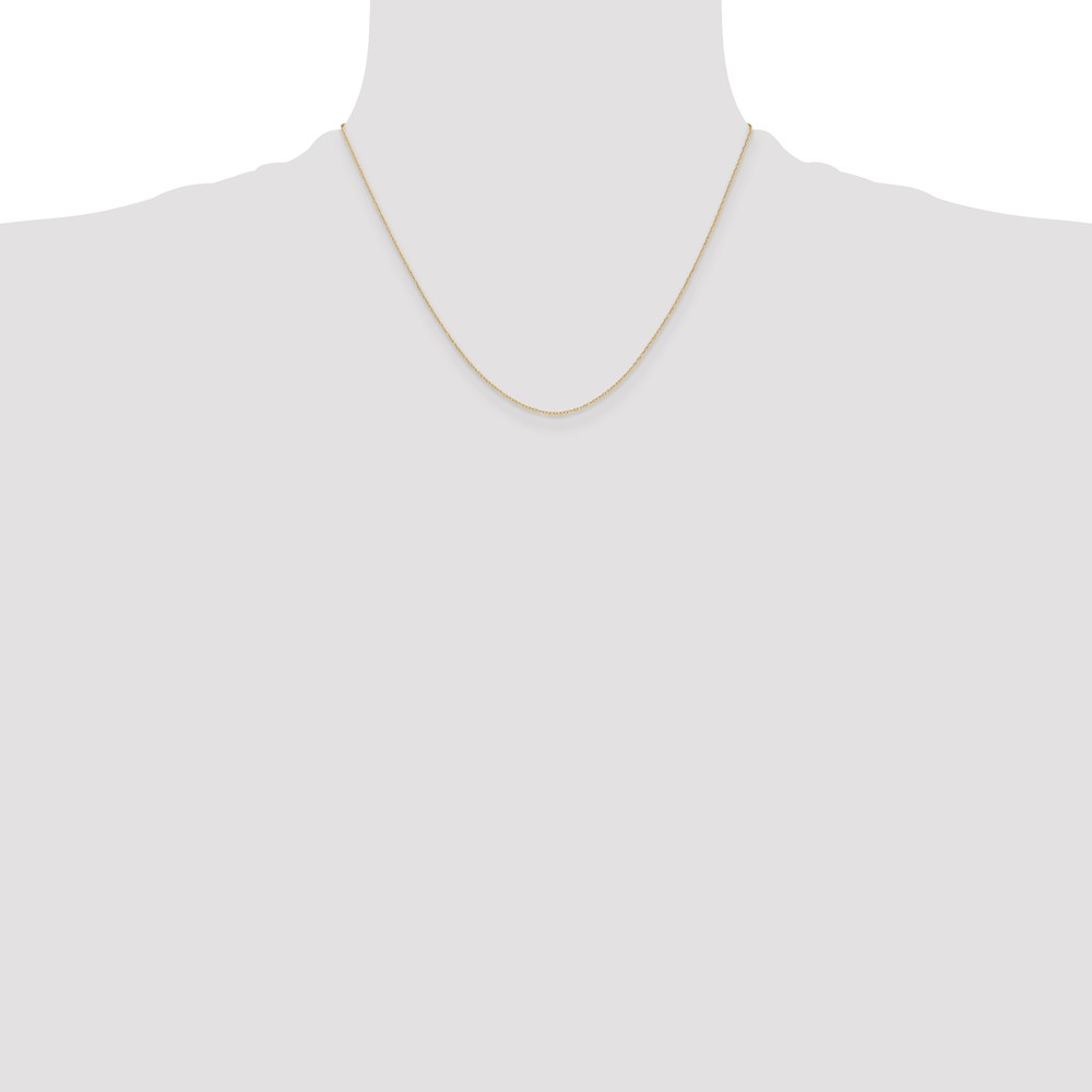 14k .4 mm Carded Cable Rope Chain (4RY-18)