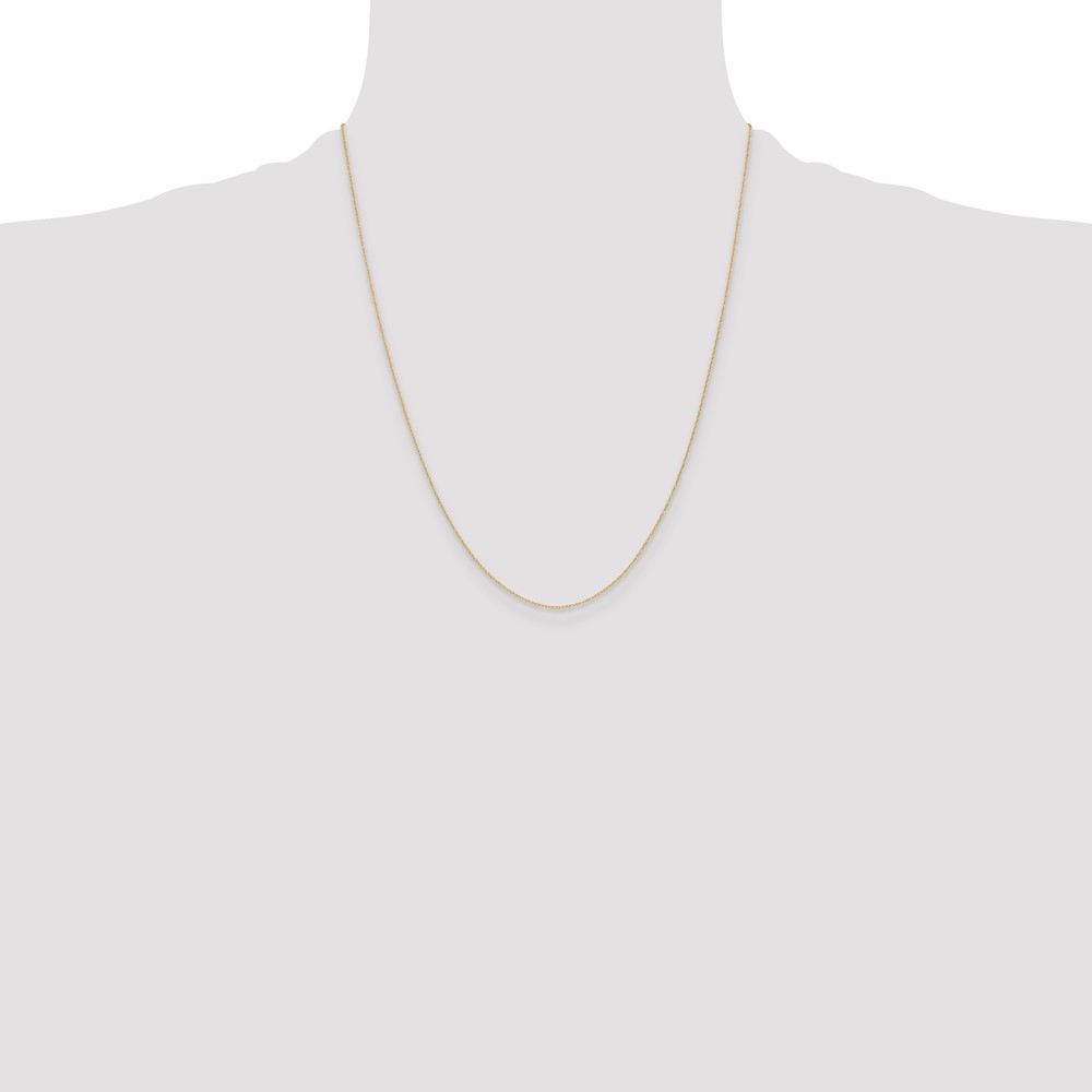 14k .4 mm Carded Cable Rope Chain (4RY-22)