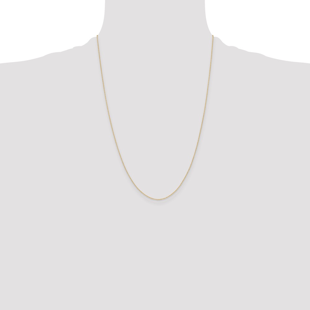 14k .4 mm Carded Cable Rope Chain (4RY-24)