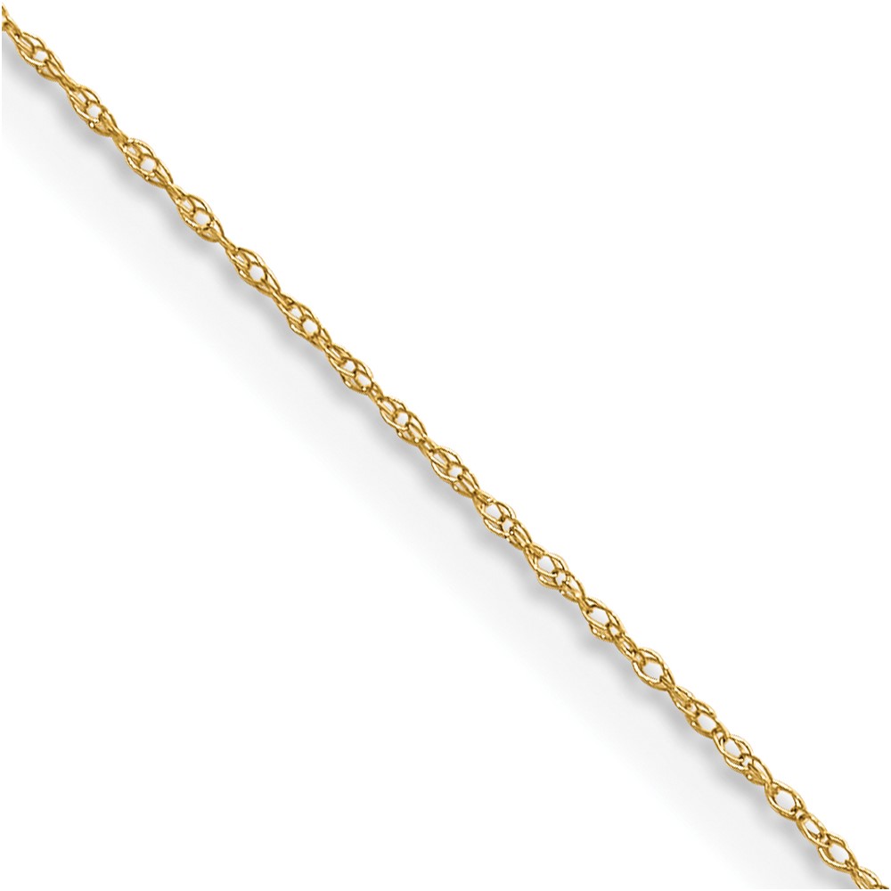 14k .4 mm Carded Cable Rope Chain (4RY-13)