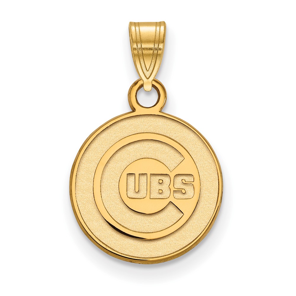 Chicago Cubs Women's 18'' 10k Yellow Gold Small Pendant Necklace