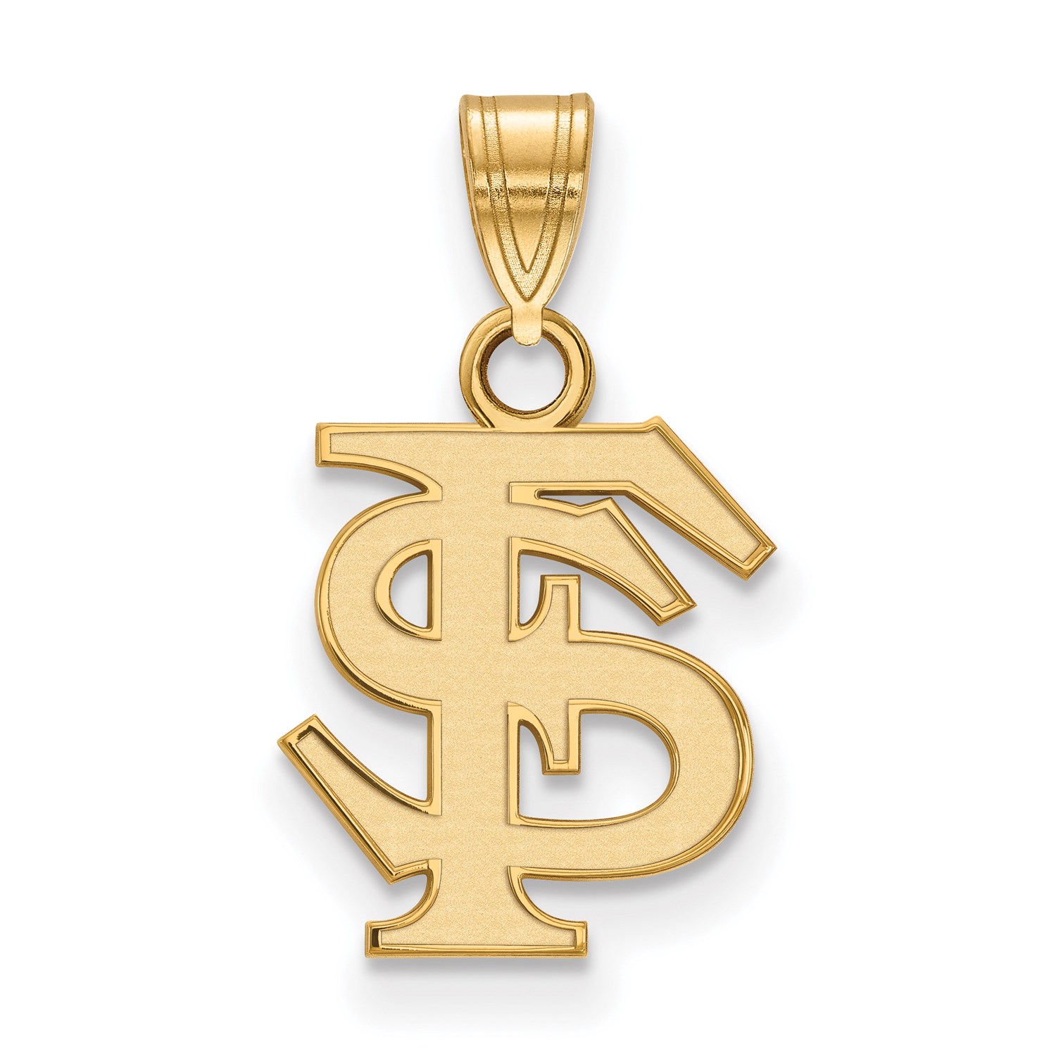 14k Yellow gold LogoArt- Collegiate Florida State University (FSU) Small Pendant 14k Yellow gold LogoArt- Collegiate Florida State University (FSU) Small Pendant