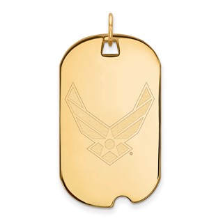 Gold Polished Air Force Pendants