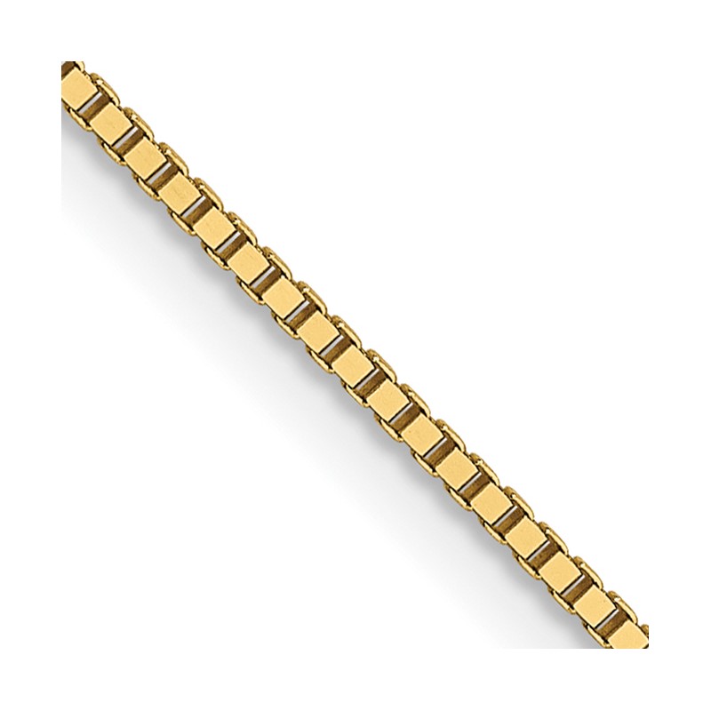 14K .8mm Box with Lobster Clasp Chain