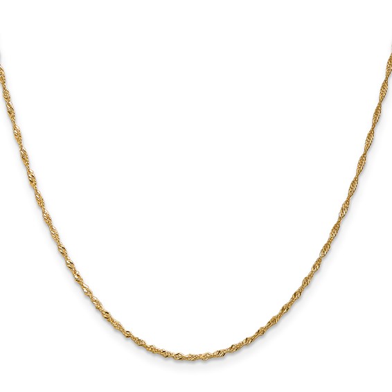 Leslie's 14K 1.3mm Singapore Chain