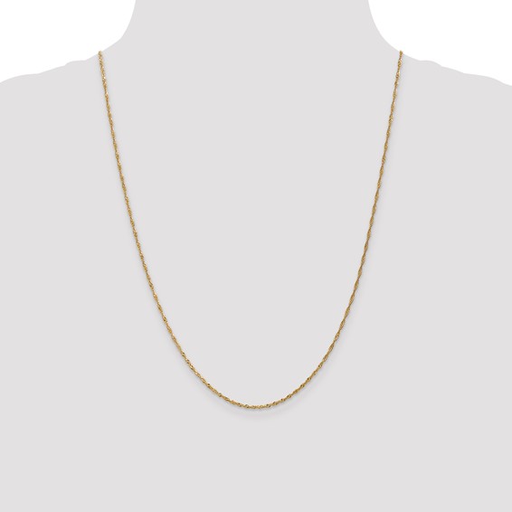 Leslie's 14K 1.3mm Singapore Chain