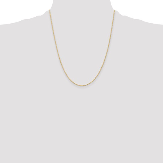 Leslie's 10k 1 mm Singapore Chain