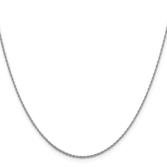Leslie's 14K White Gold 1.3mm Loose Rope Chain