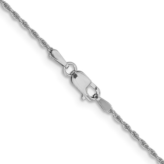 Leslie's 14K White Gold 1.3mm Loose Rope Chain