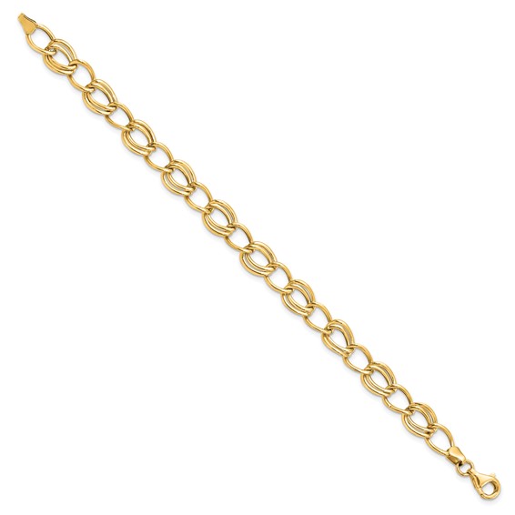 Leslie's 10K Yellow Gold Flat Curb Link Bracelet