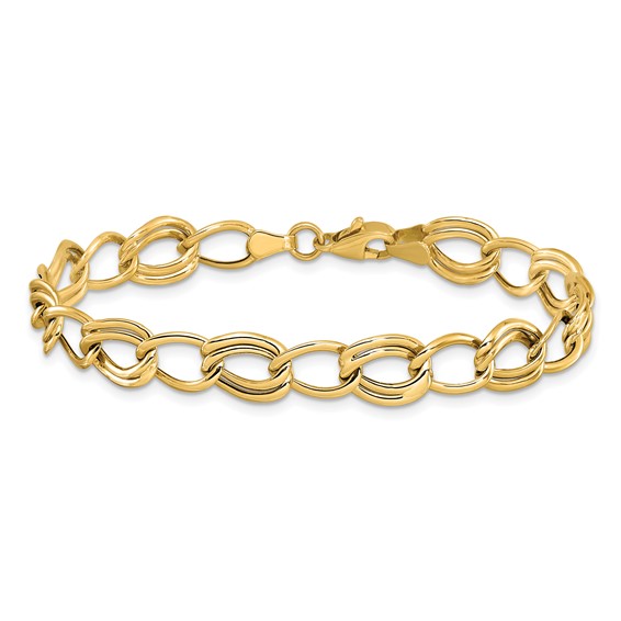 Leslie's 10K Yellow Gold Flat Curb Link Bracelet