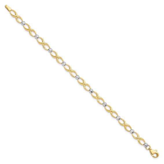 Leslie's 10K Two-tone D/C Bracelet