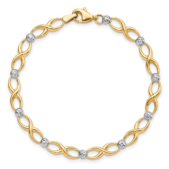 Leslie's 10K Two-tone D/C Bracelet