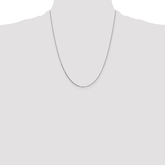 Leslie's 10k White Gold .7mm Box Chain