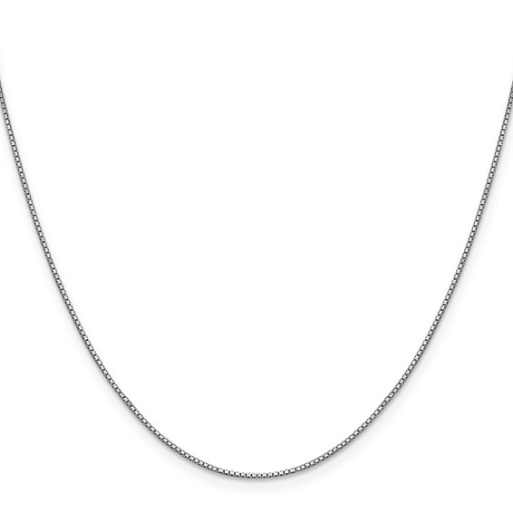 Leslie's 10K White Gold .8mm Box Chain