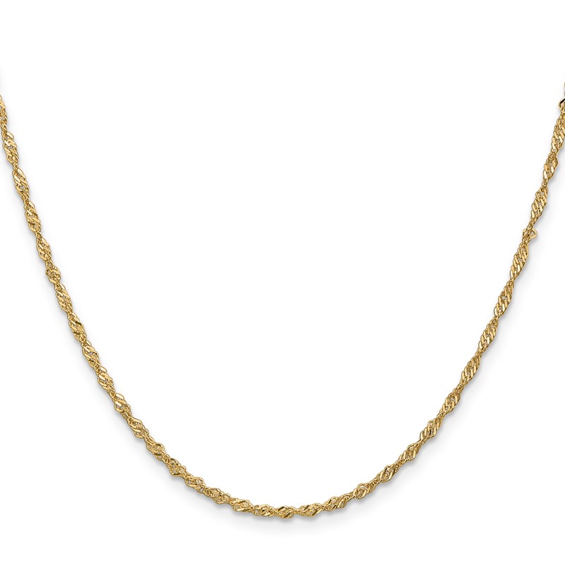 10K 1.7 mm Singapore Chain