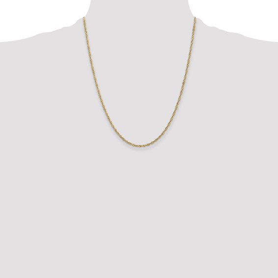 Leslie's 10k 1.7 mm Singapore Chain