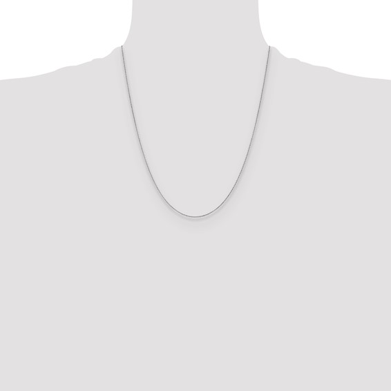 Leslie's 10k White Gold 1.1mm Flat Cable Chain